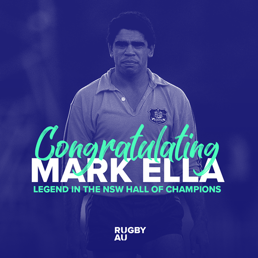 Congratulations to Mark Ella on his ele