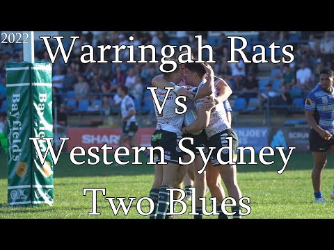 Warringah Rats Vs Western Sydney Two Blues | 2022 Shute Shield R7 Highlights